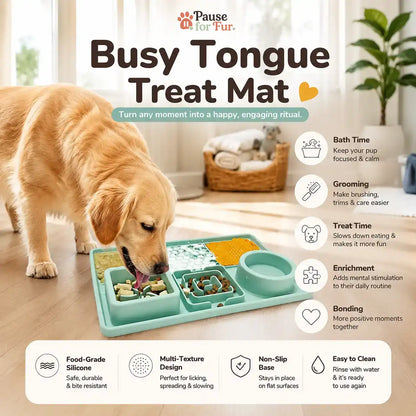 Busy Tongue Treat Mat + Free Dog Routine Bundle