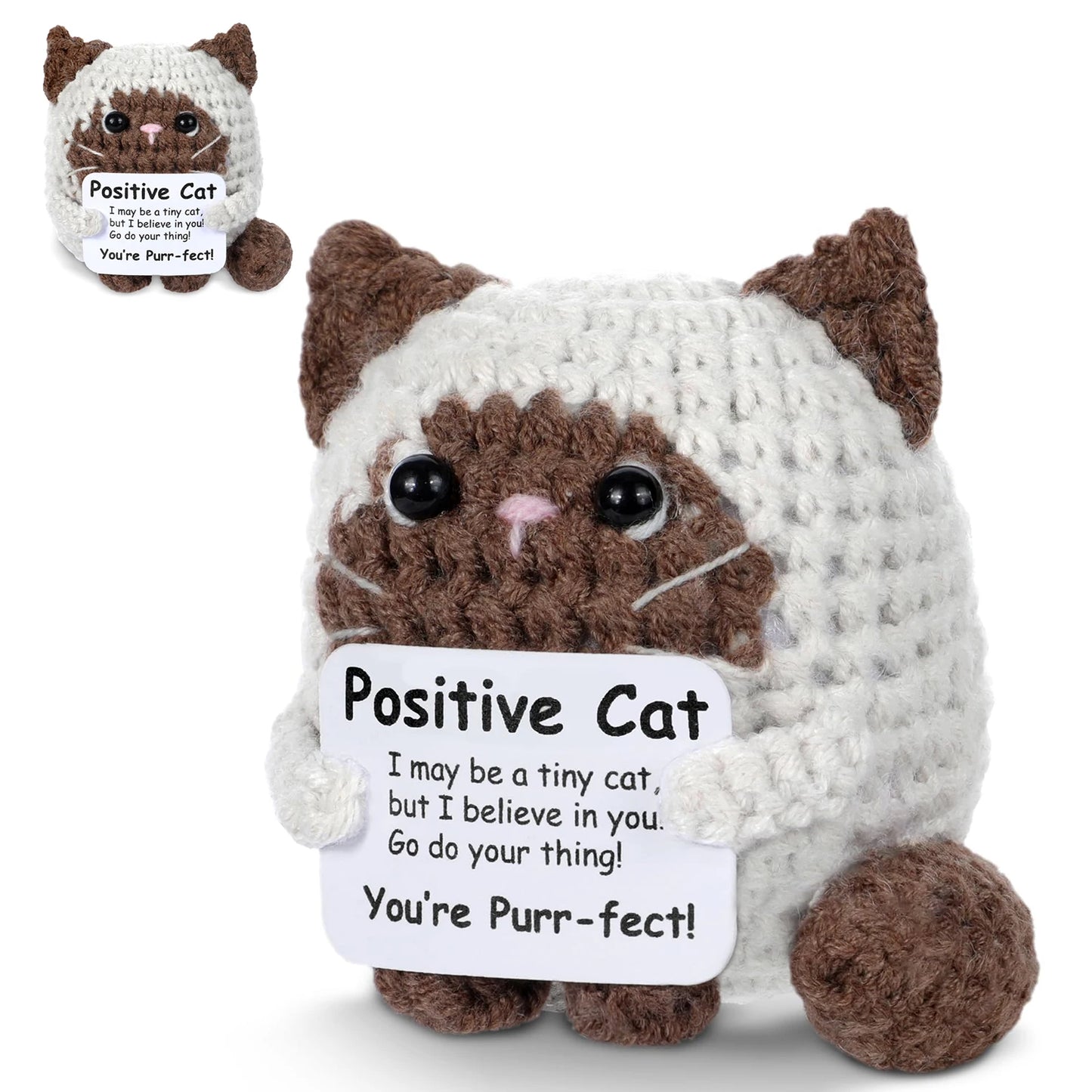 Handmade crocheted cat plush gift for cat lovers