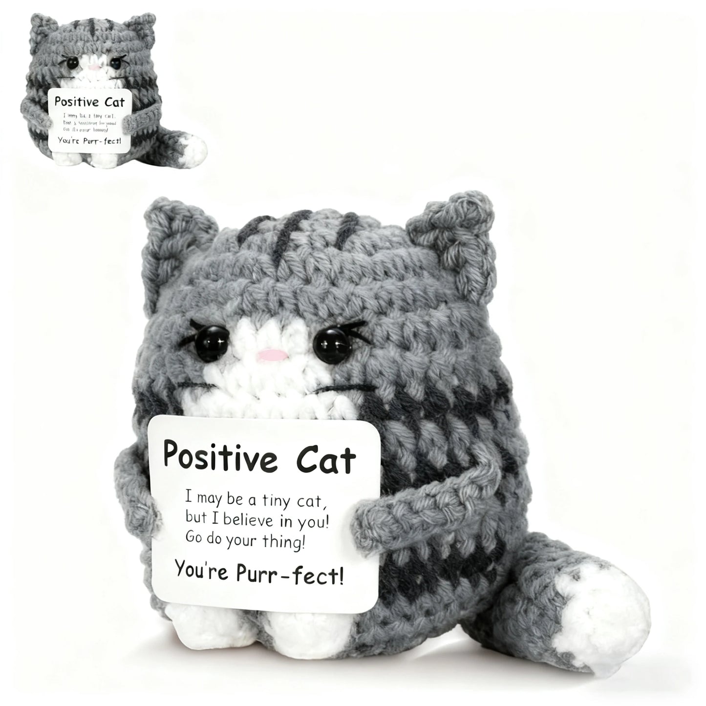 Handmade Crocheted Cat Plush Gift