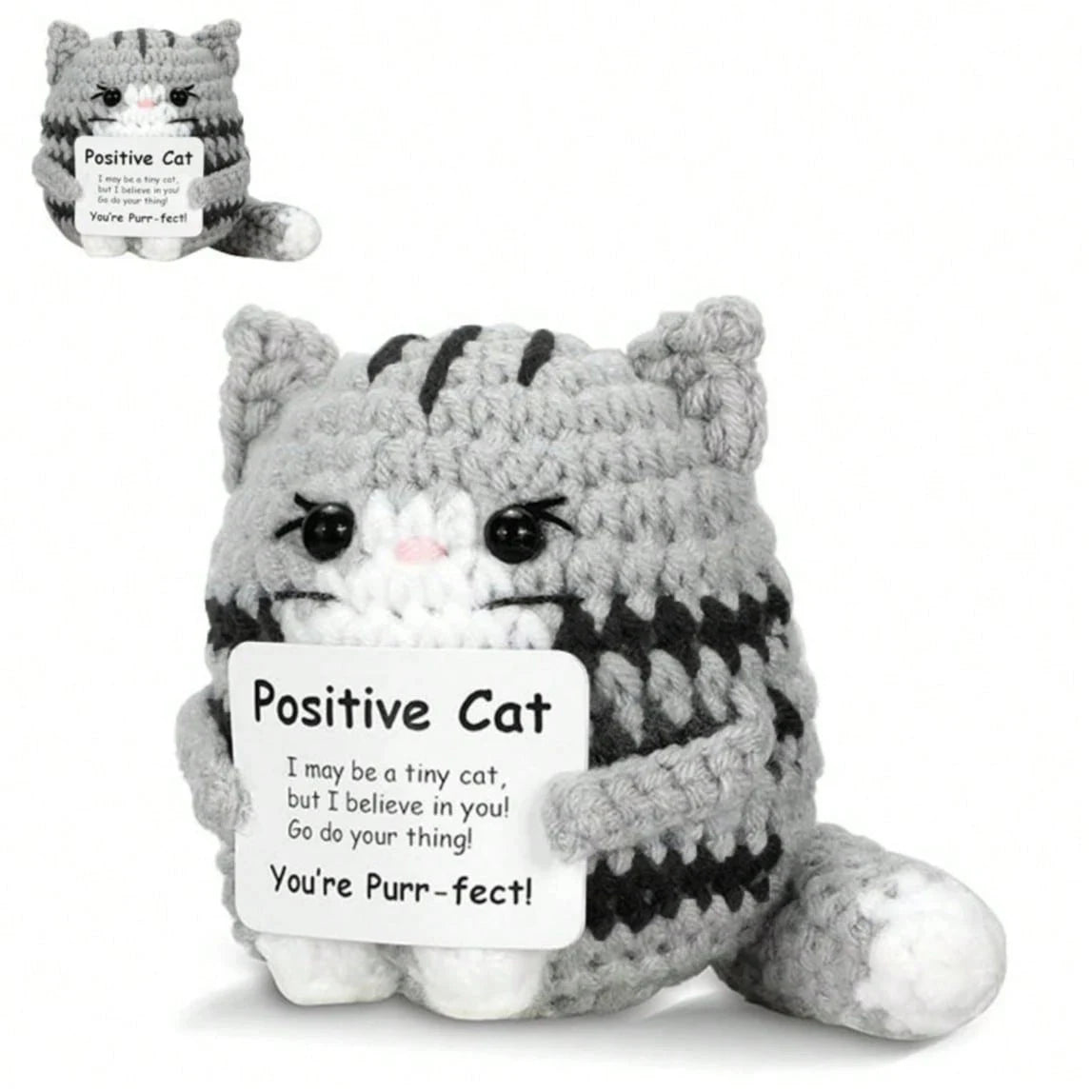 Handmade Crocheted Cat Plush Gift