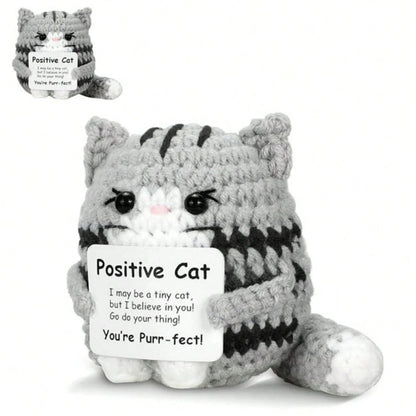 Handmade Crocheted Cat Plush Gift