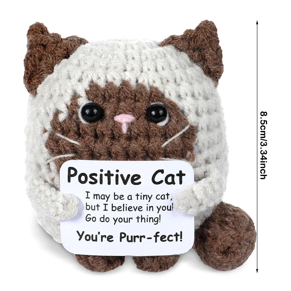 Handmade crocheted cat plush gift for cat lovers