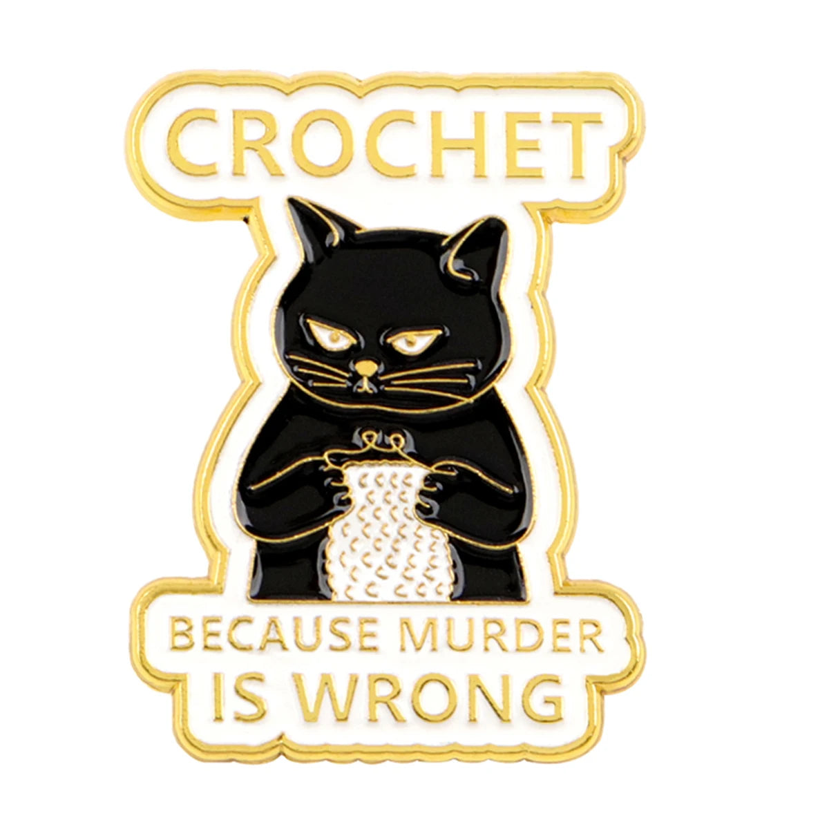 Black Cat Enamel Pin Brooch