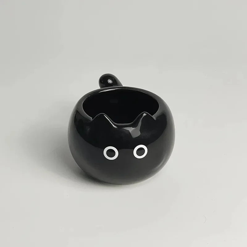 Siamese Cat Ceramic Mug with Tray