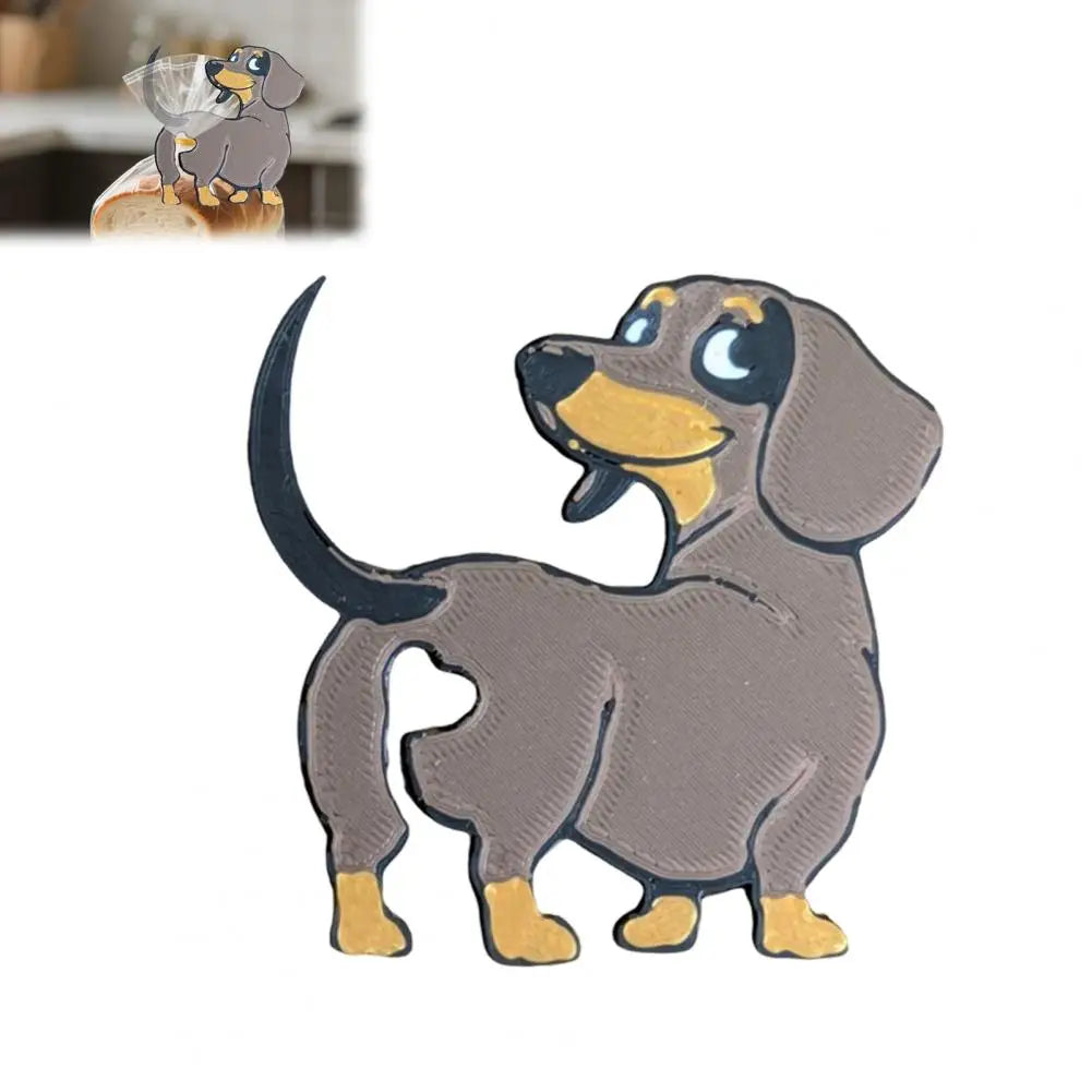Dachshund dog food clips for kitchen bags