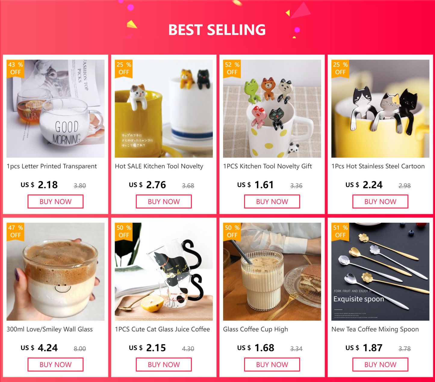 Ceramic cat hanging spoon for coffee mugs