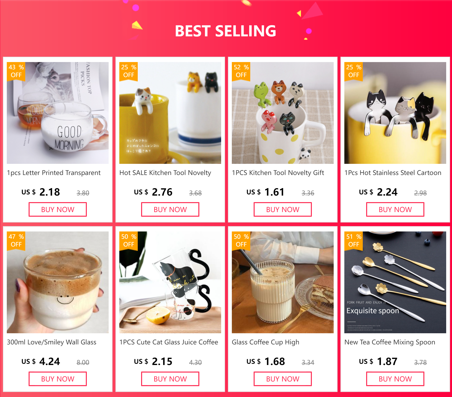 Ceramic cat hanging spoon for coffee mugs