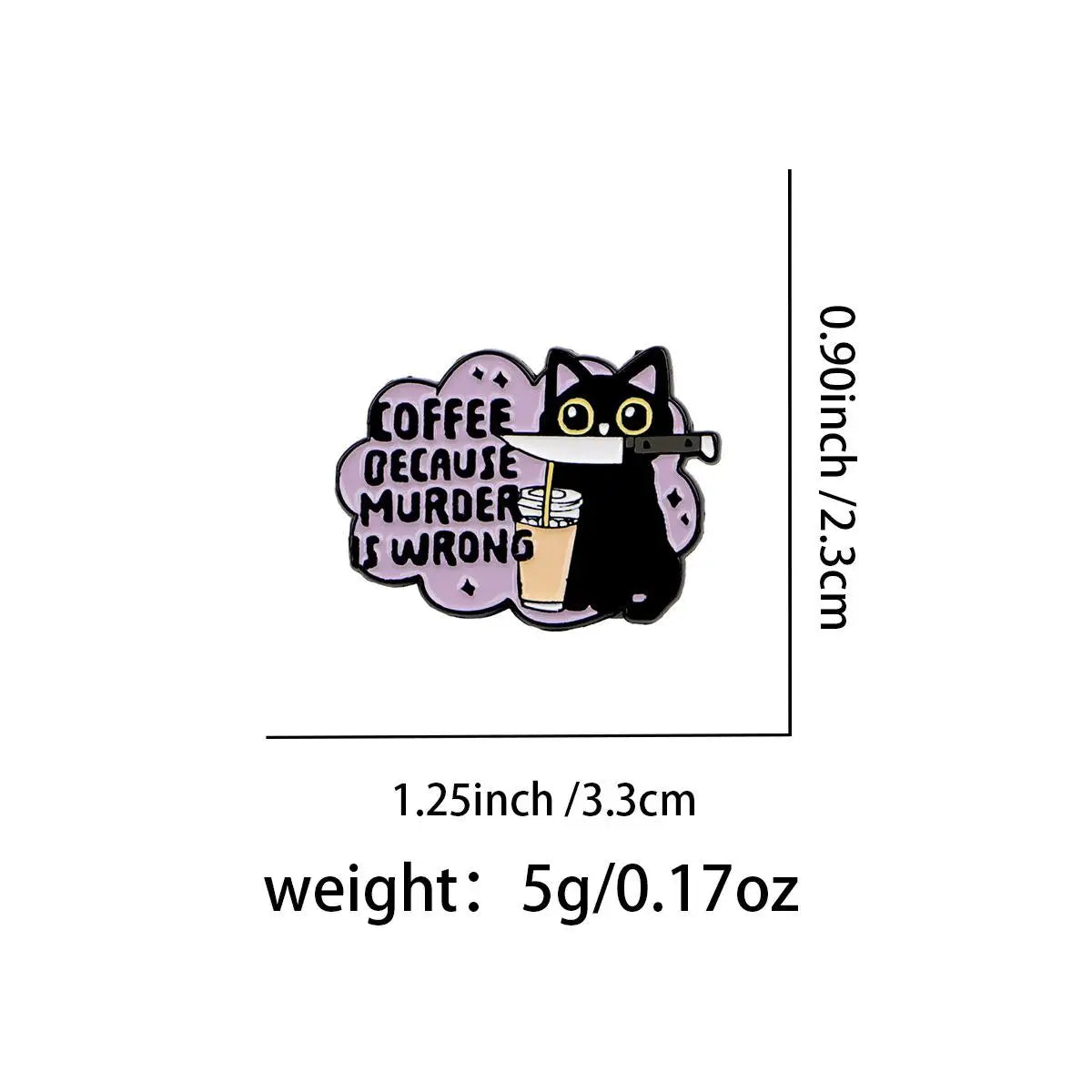 Cute Cat Enamel Pin Brooch